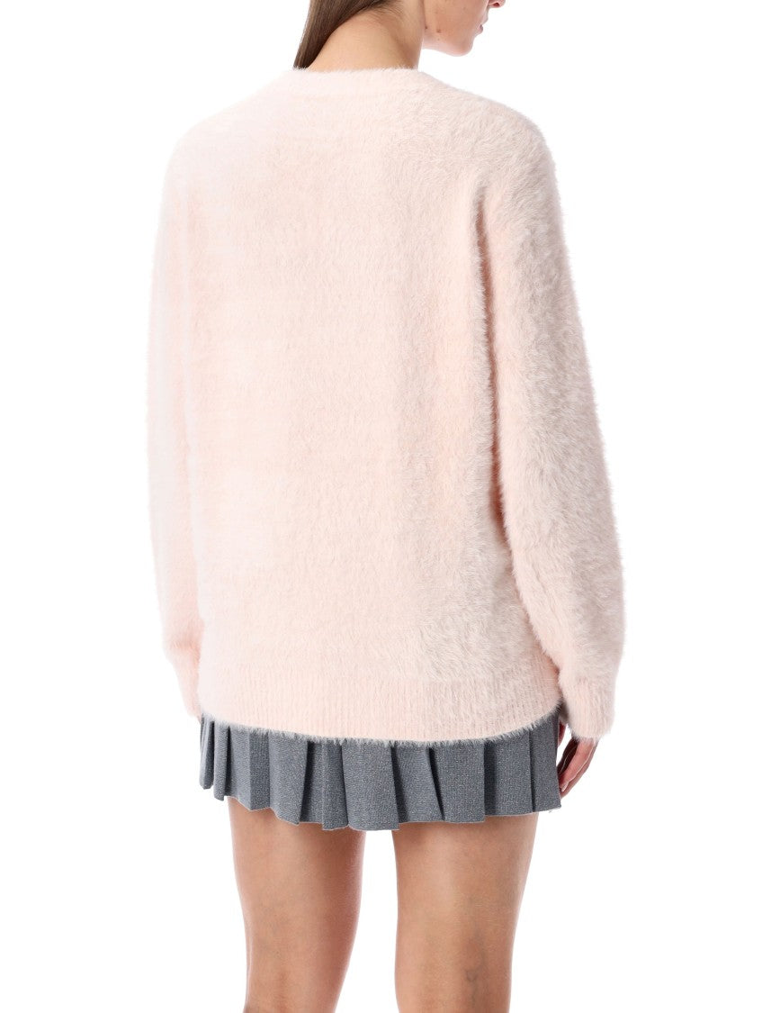 Casablanca Character Intarsia Knit Sweater