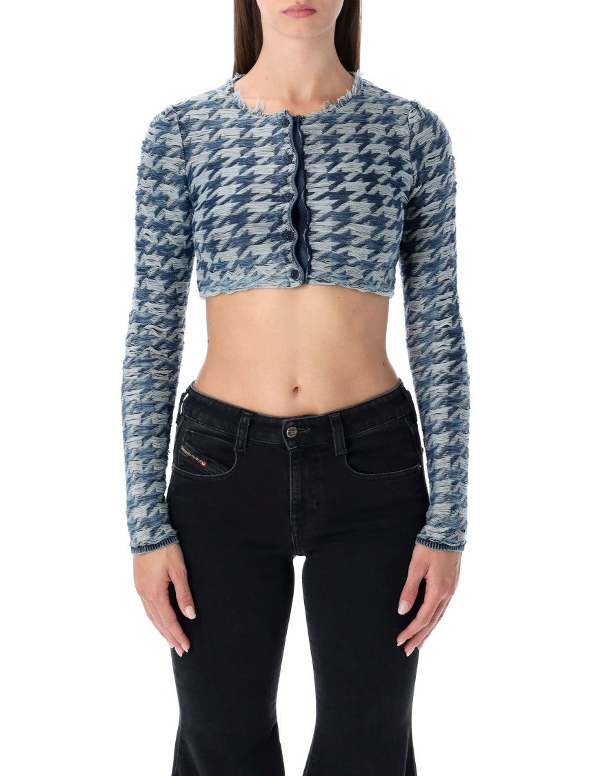 Diesel Diesel Houndstooth Stretch Mini Cardigan
