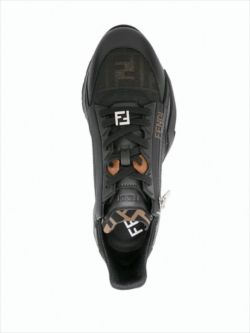 Fendi Low-Profile Sneakers With Angular Design