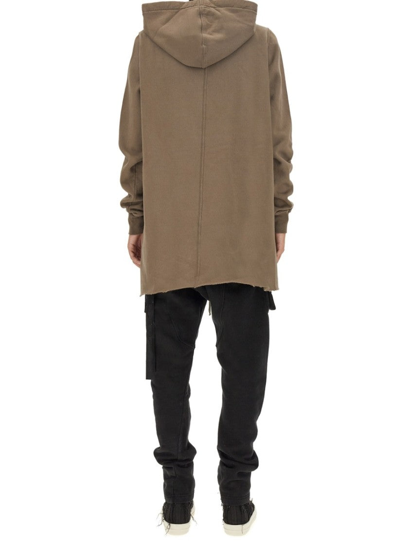 Drkshdw By Rick Owens Oversized Cotton Hoodie With Drawstring Hood