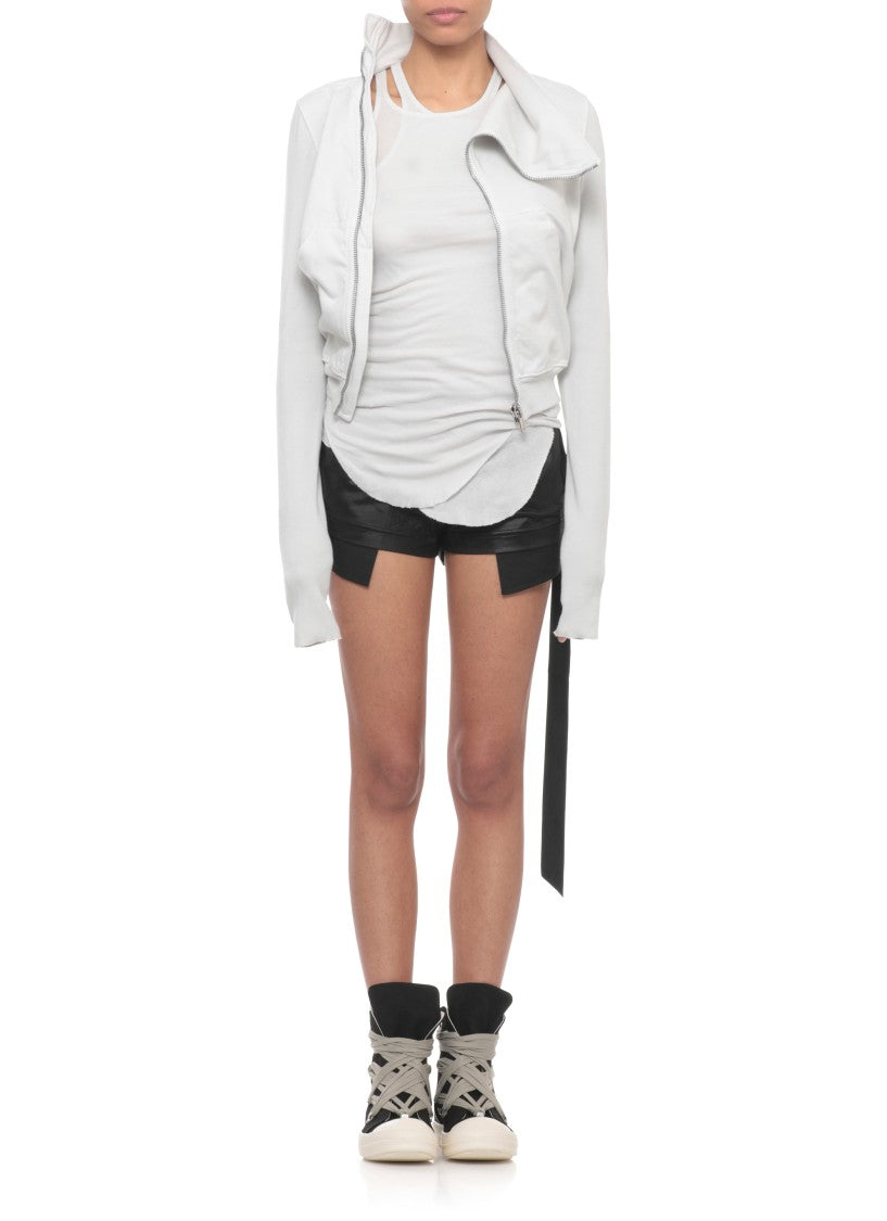 Drkshdw By Rick Owens Ivory Racer Cotton Tank Top