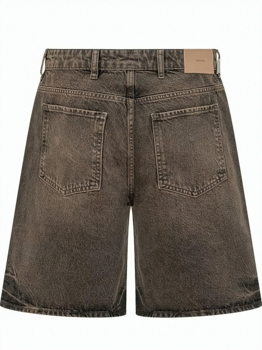 Represent Classic Five-Pocket Denim Shorts With Vintage Wash