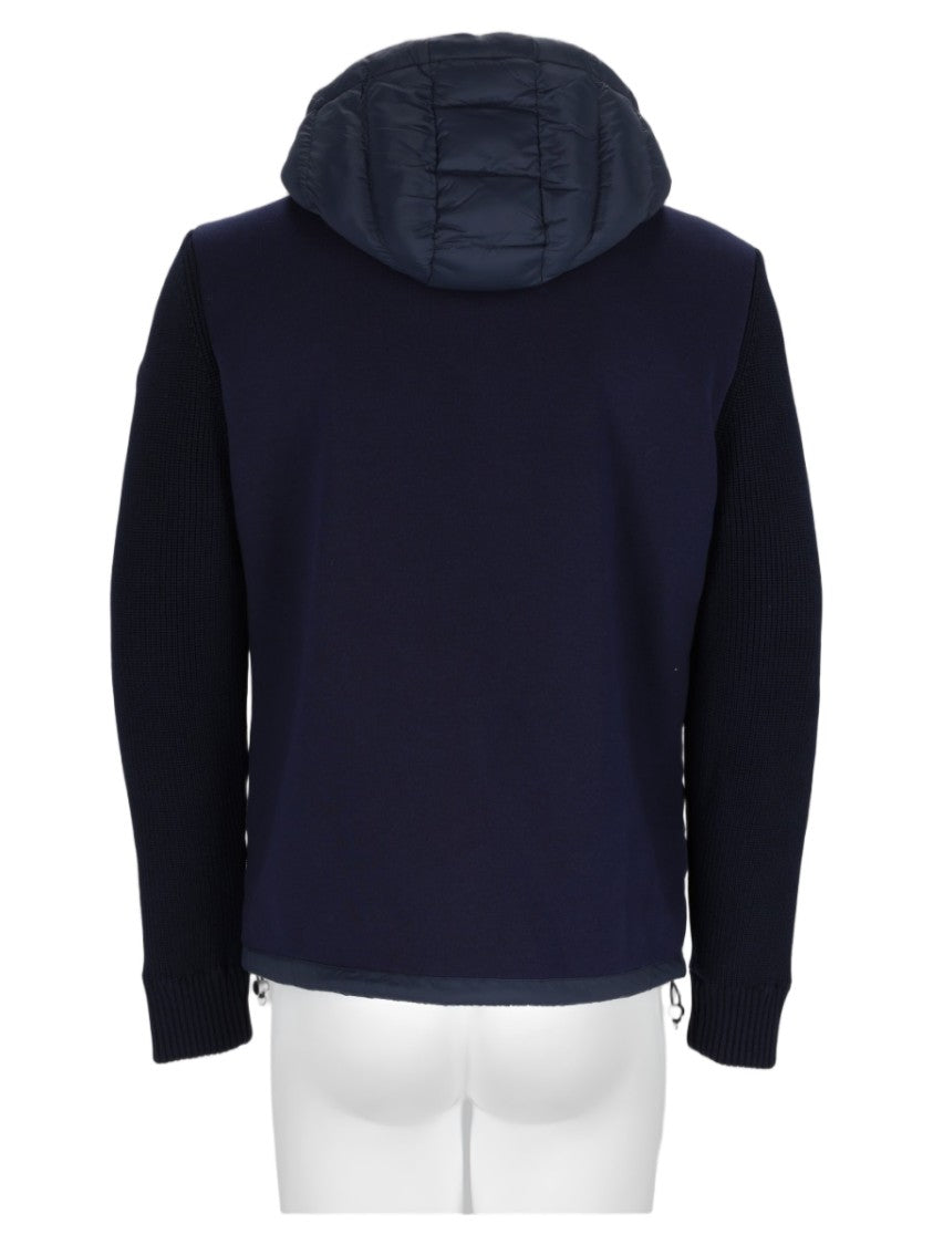 Colmar Originals Blue Quilted Ribbed-Sleeve Down Jacket
