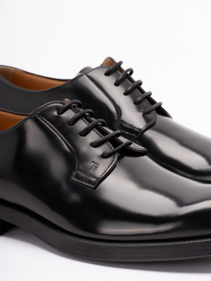 Tod's Polished Calf Leather Lace-Up Shoes
