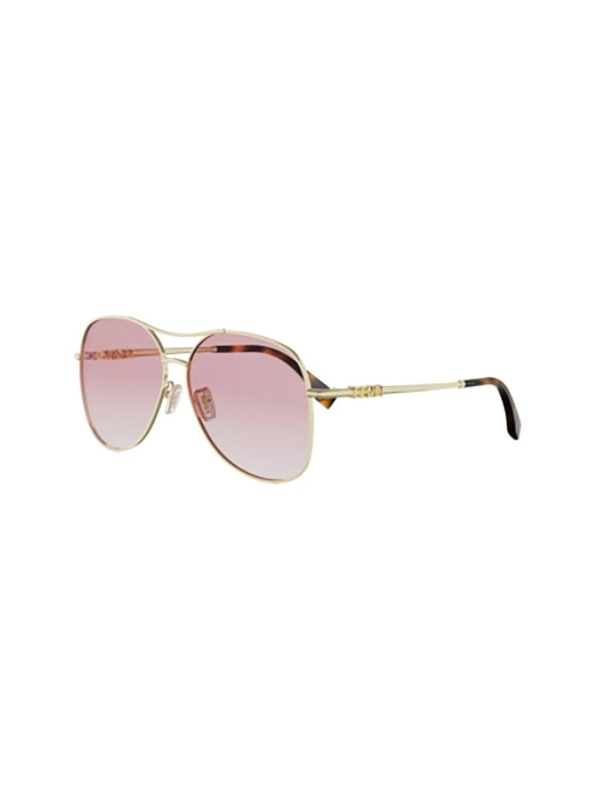 Fendi Fe40200u Gradient Pink Oval Sunglasses