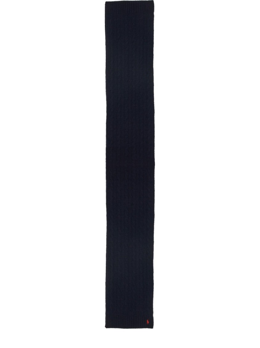 Polo Ralph Lauren Cable Knit Wool-Cashmere Blend Scarf