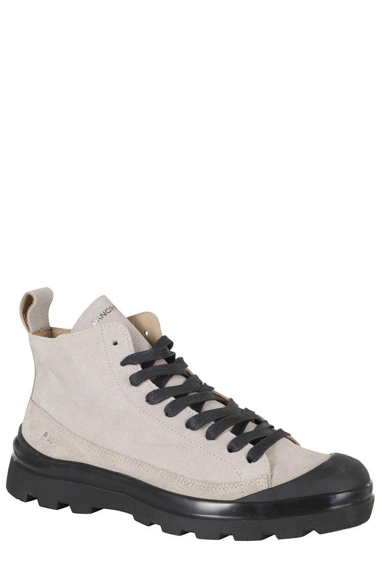 Panchic Edge Hydro Waxed Suede Ankle Boots