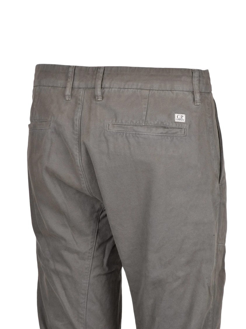 C.P. Company Sage Green Tapered Pocket Cotton Cargo Pants