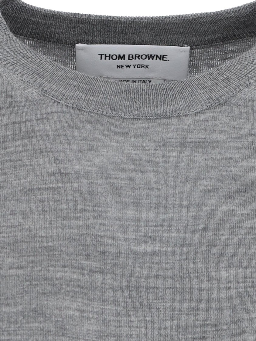 Thom Browne '4-Bar' Sweater – Light Grey