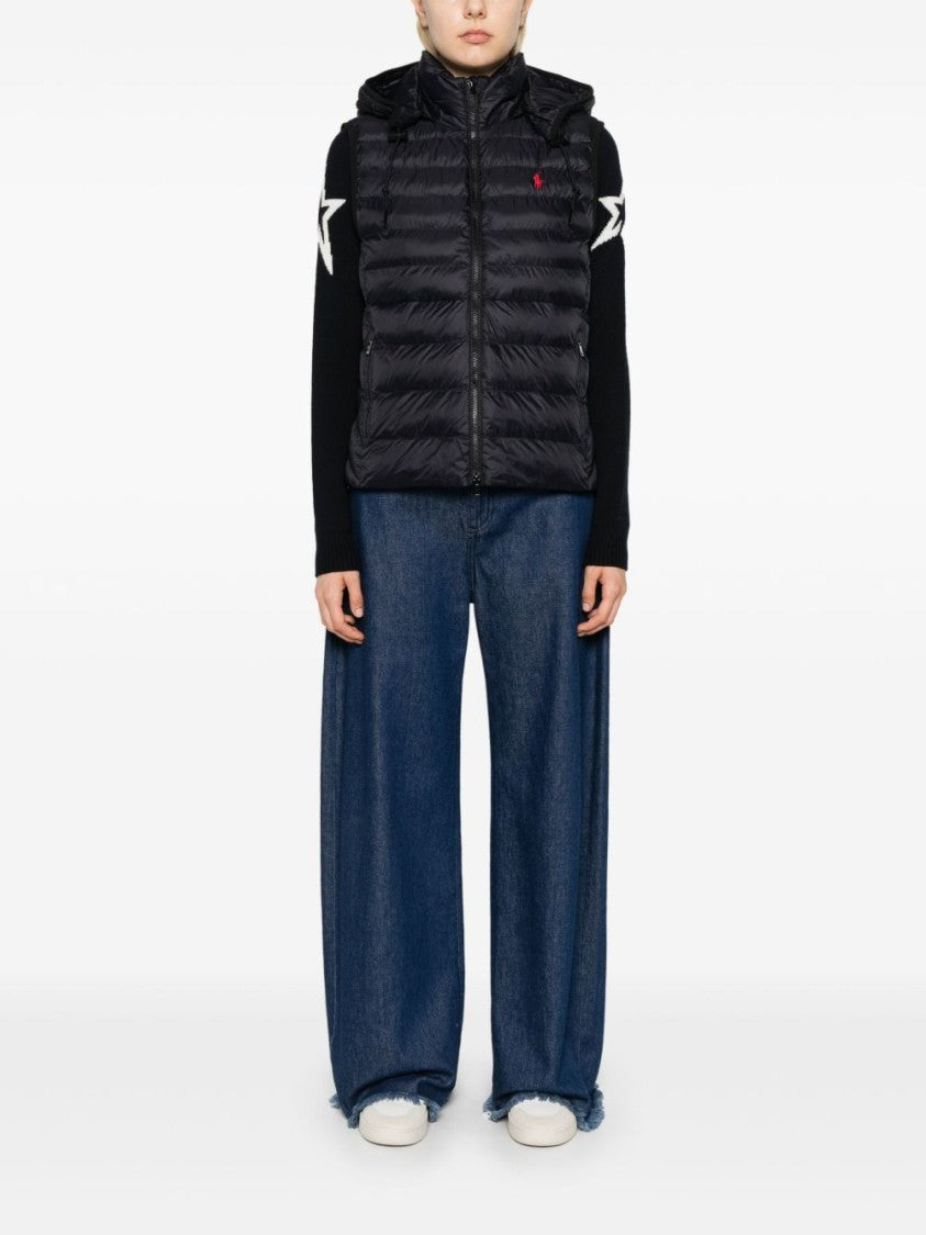 Polo Ralph Lauren Sleeveless Puffer Jacket With High Collar