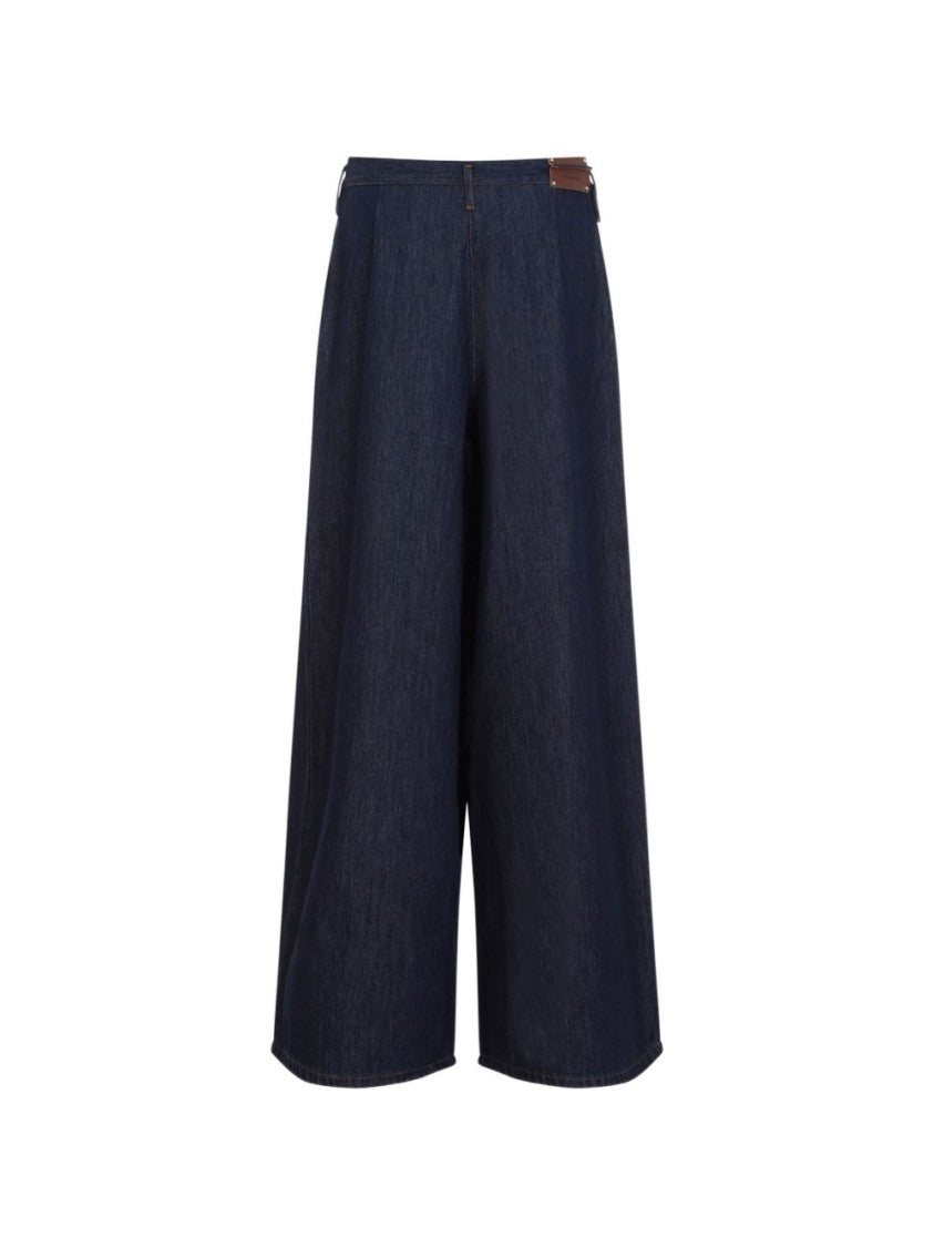 Dries Van Noten Pleated Cropped Wide-Leg Pants