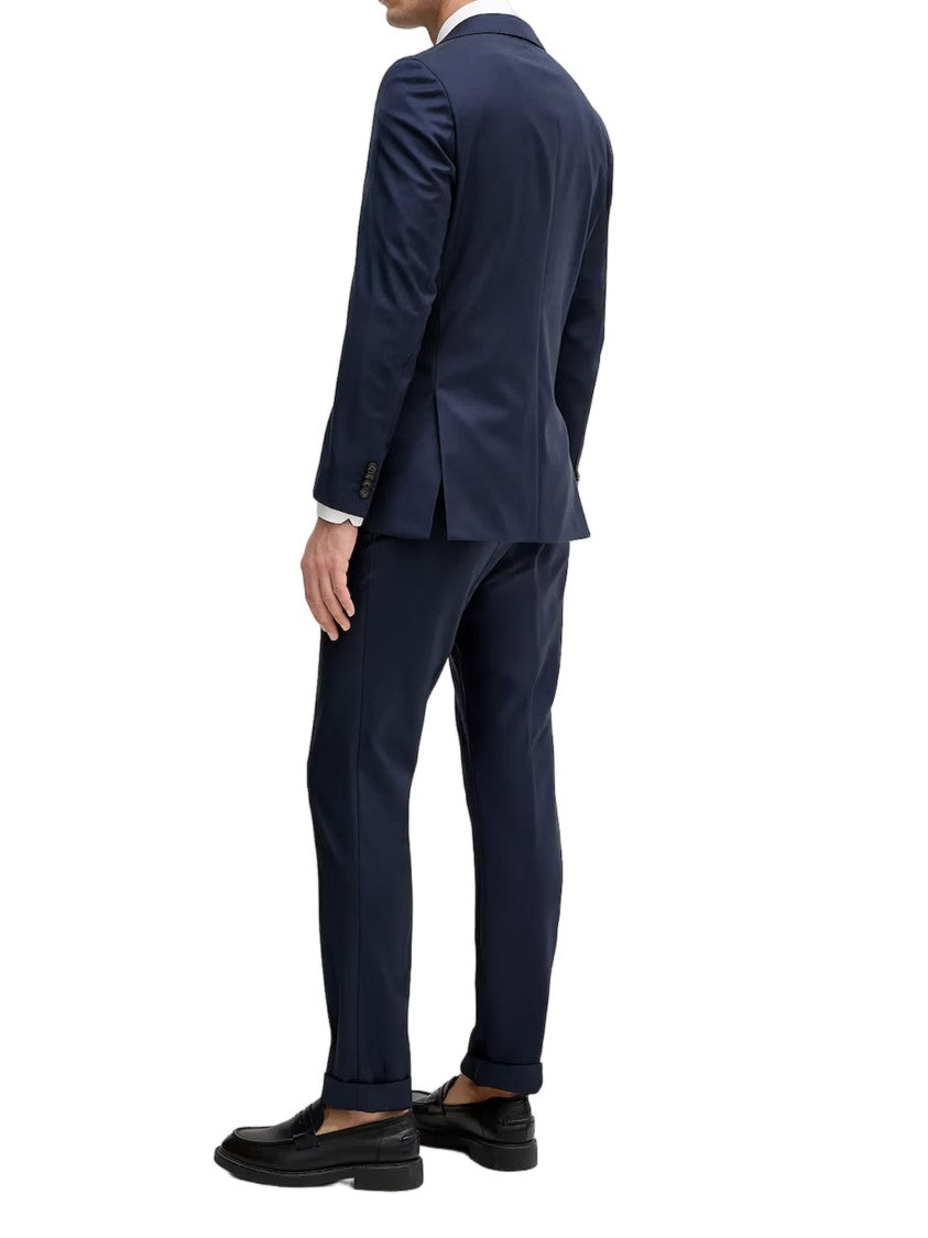 Hugo Boss Blue Tailored Slim Two-Piece Wool Suit