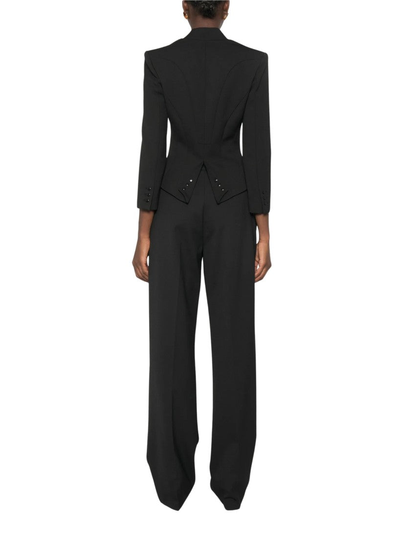 Elisabetta Franchi Giacca Tailored Black Blazer
