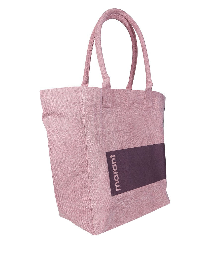 Isabel Marant Soft Pink Yenky Geometric Print Tote Bag