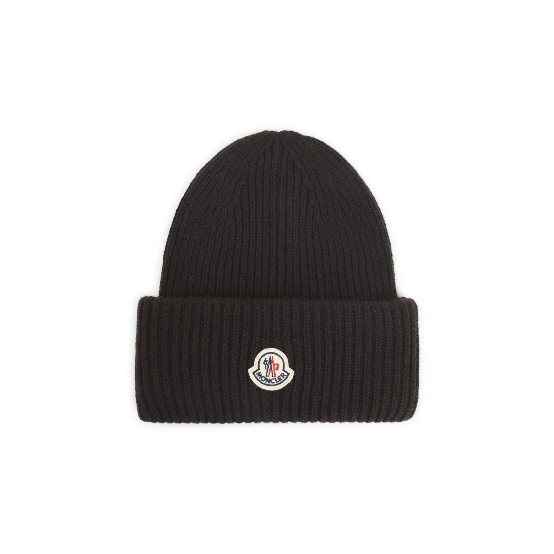 Moncler Ribbed Knit Wool-Cashmere Blend Moncler Hat