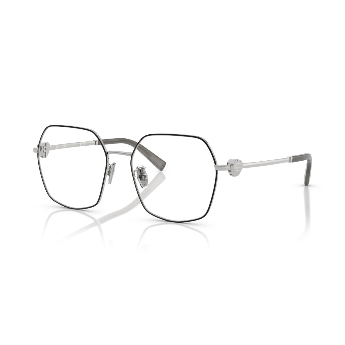 Tiffany & Co. 0Tf1165bd Hexagonal Frame Eyeglasses In Polished Steel