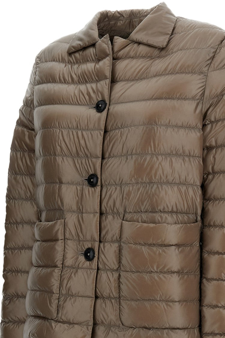 Herno Quilted Down Jacket With Pointed Collar And Cropped Silhouette