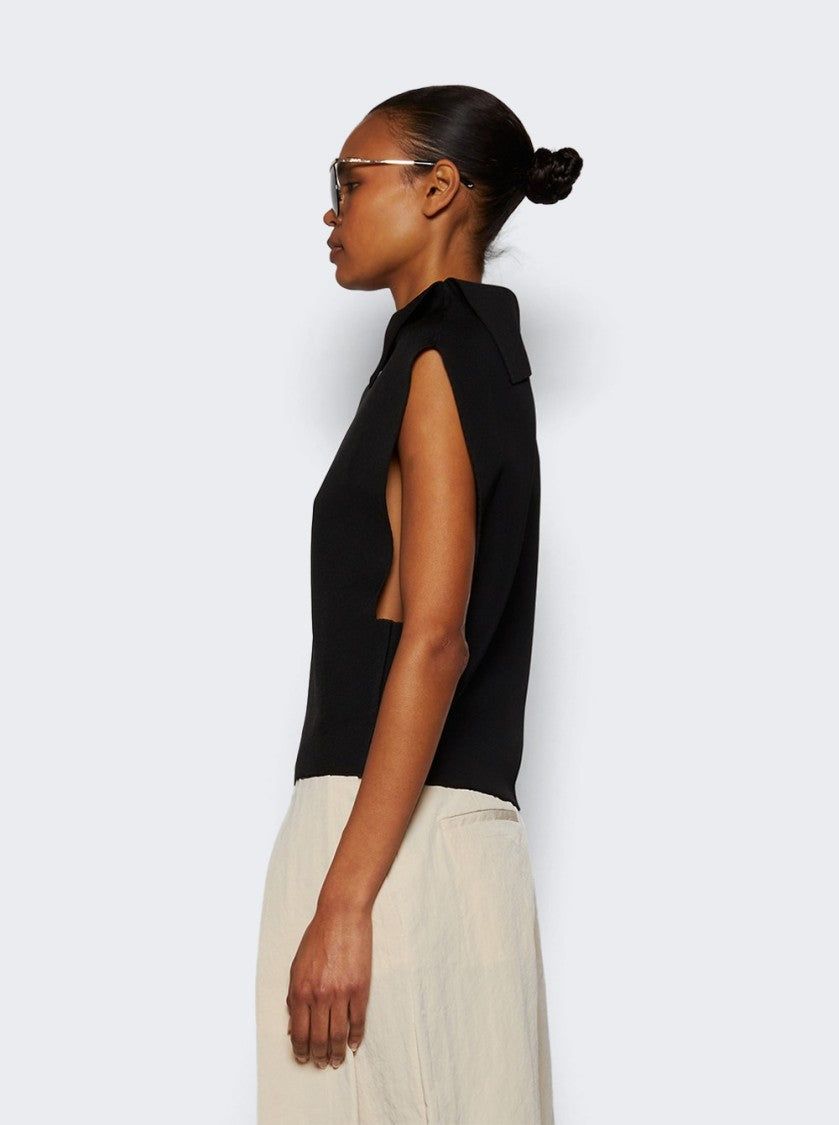 Jacquemus La Maille Trapeze Top Black