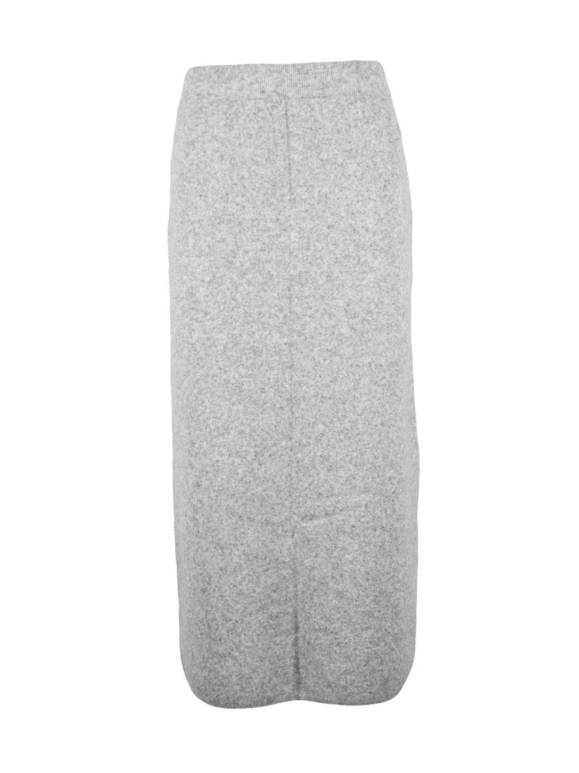 Seventy Long Knit Skirt With Textured Fabric And Comfortable Waistband