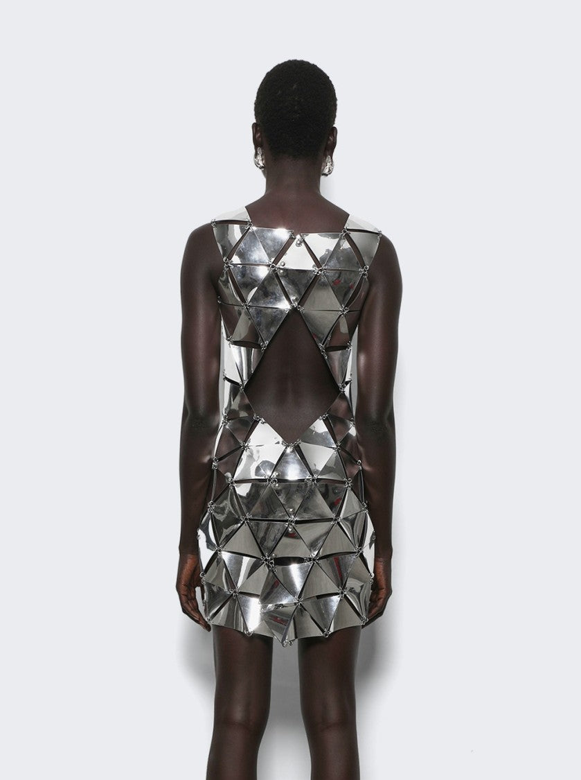 Rabanne Short Dress In Assembly Miroir
