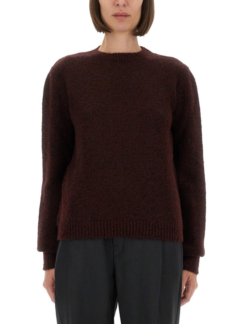 Maison Margiela Textured Knit Choker With Round Neckline
