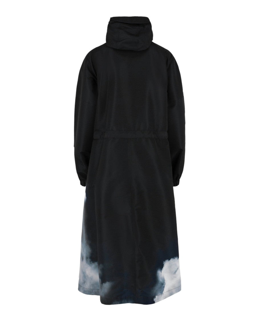 Alexander Mcqueen Storm Sky Print Parka