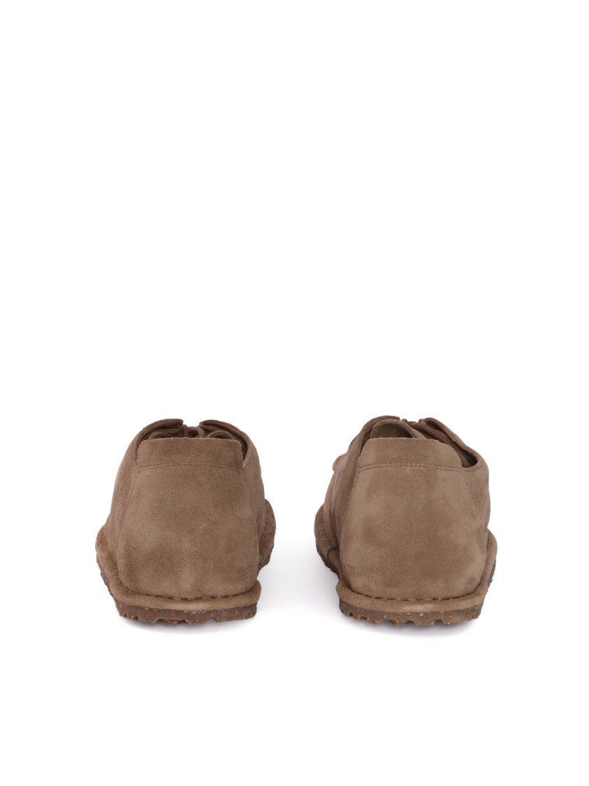 Birkenstock Taupe Utti Suede Leather Loafers