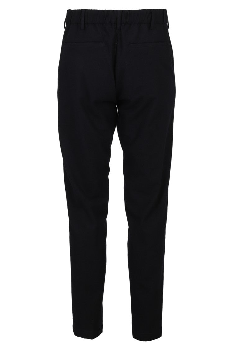 Myths Tapered Flannel Pants With Drawstring Waist