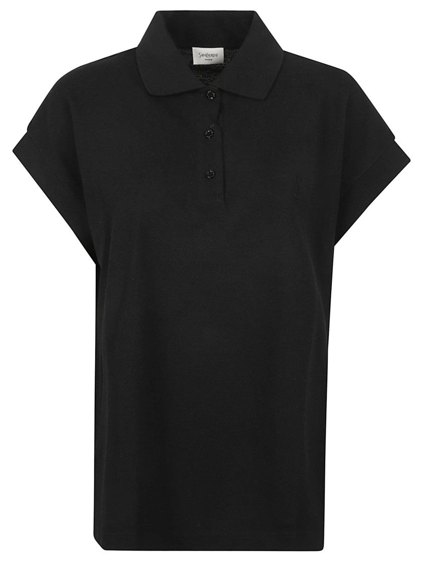Saint Laurent Classic Black Polo Shirt