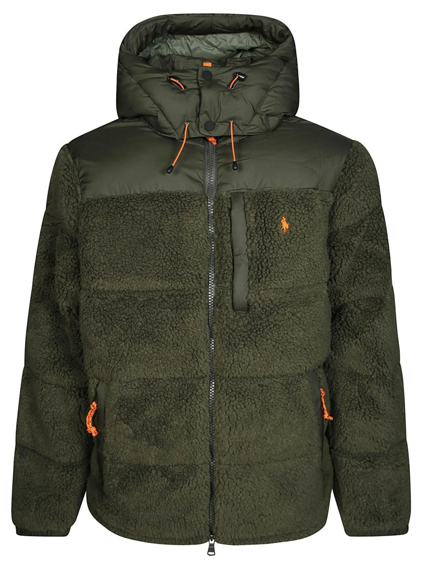 Polo Ralph Lauren Plush Bomber Jacket With Removable Hood