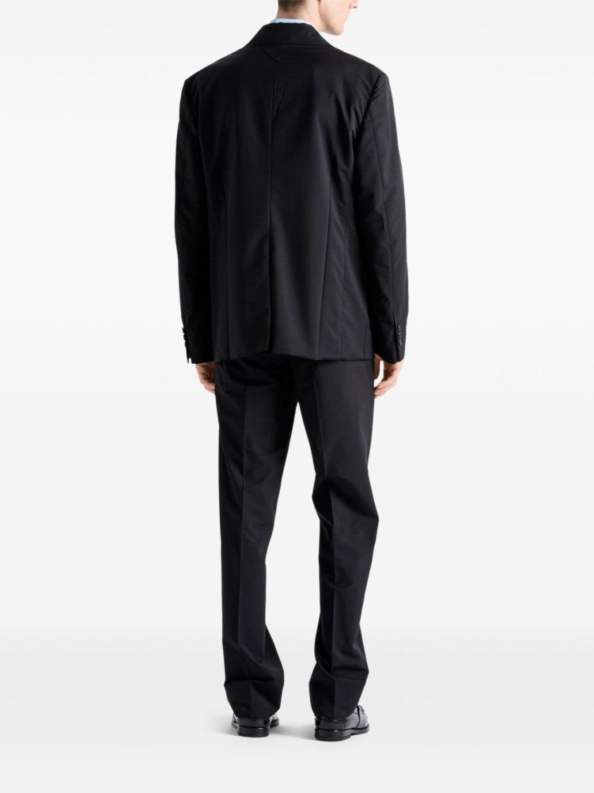 Prada Tailored Black Trousers With Straight Leg Design