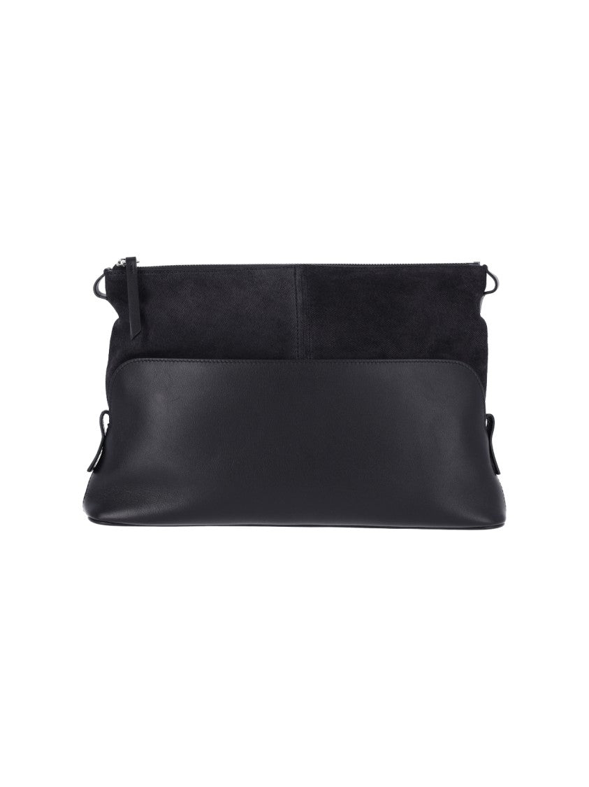 Maison Margiela Black 5Ac Soft Calfskin Leather Shoulder Bag