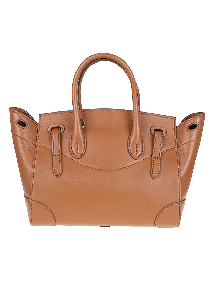 Polo Ralph Lauren Structured Smooth Calf Leather Shopper Bag
