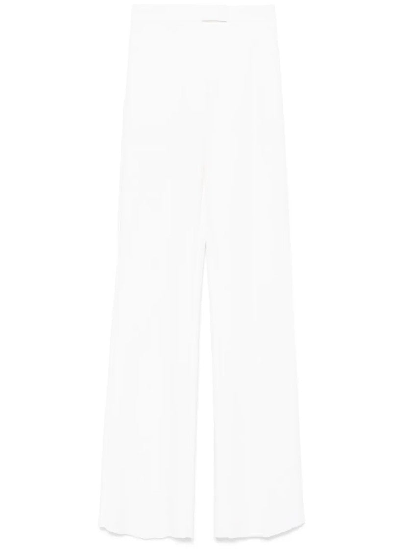 Max Mara High-Waisted Wide-Leg Trousers With Tailored Finish