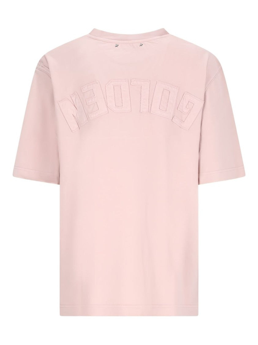 Golden Goose Embossed Detail Short Sleeve Silk Polo