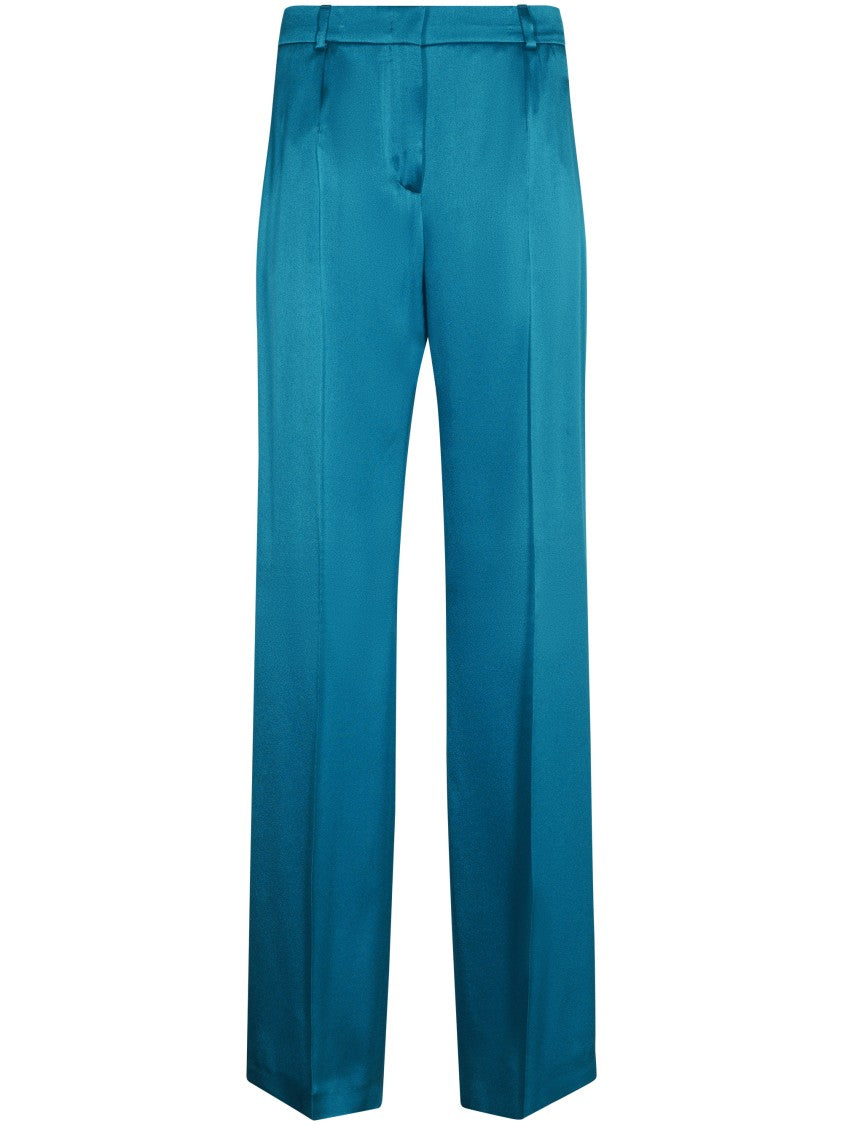 Alberta Ferretti Straight-Leg Trousers With Satin Finish