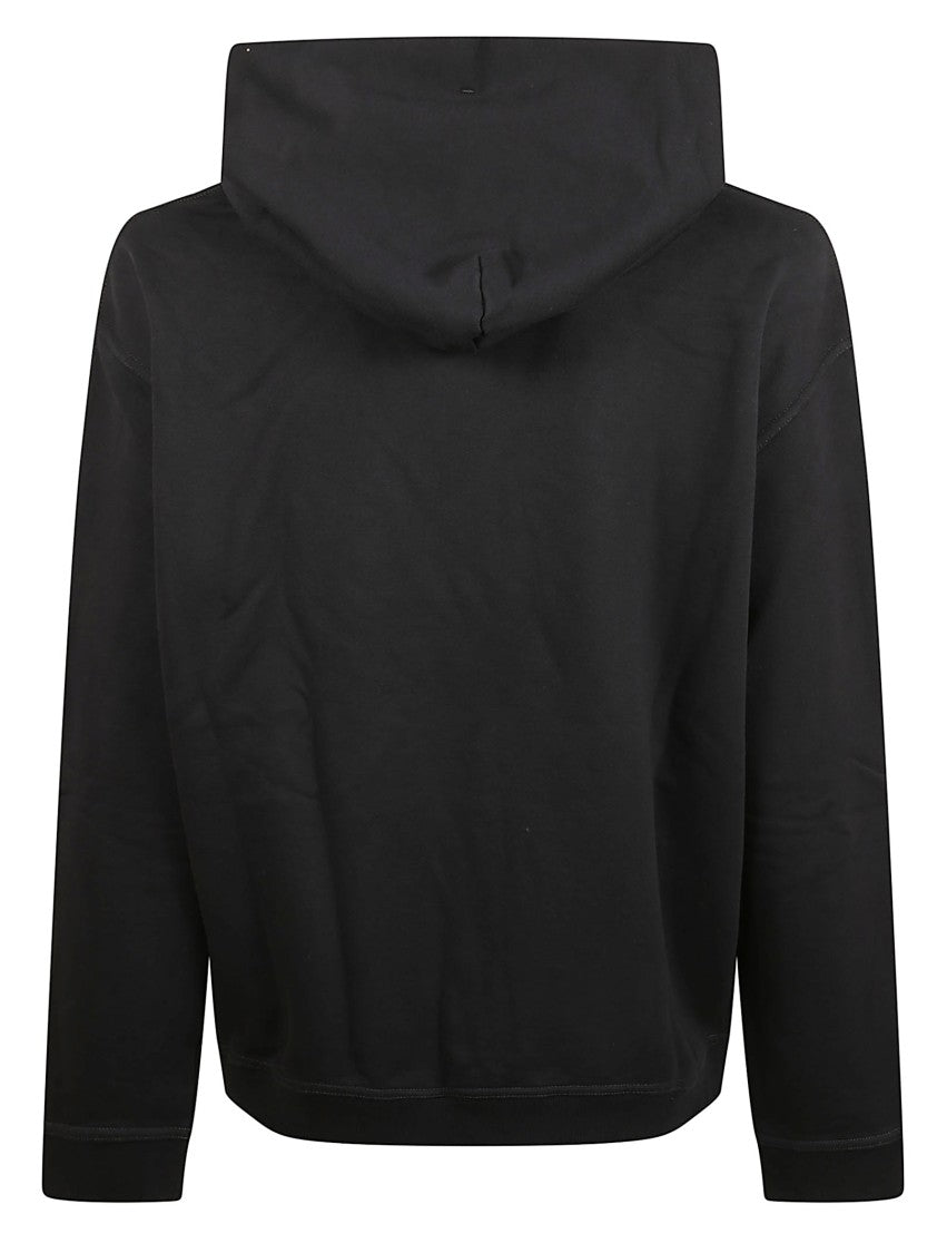 Maison Margiela Black Hoodie-Style Sweater With Design