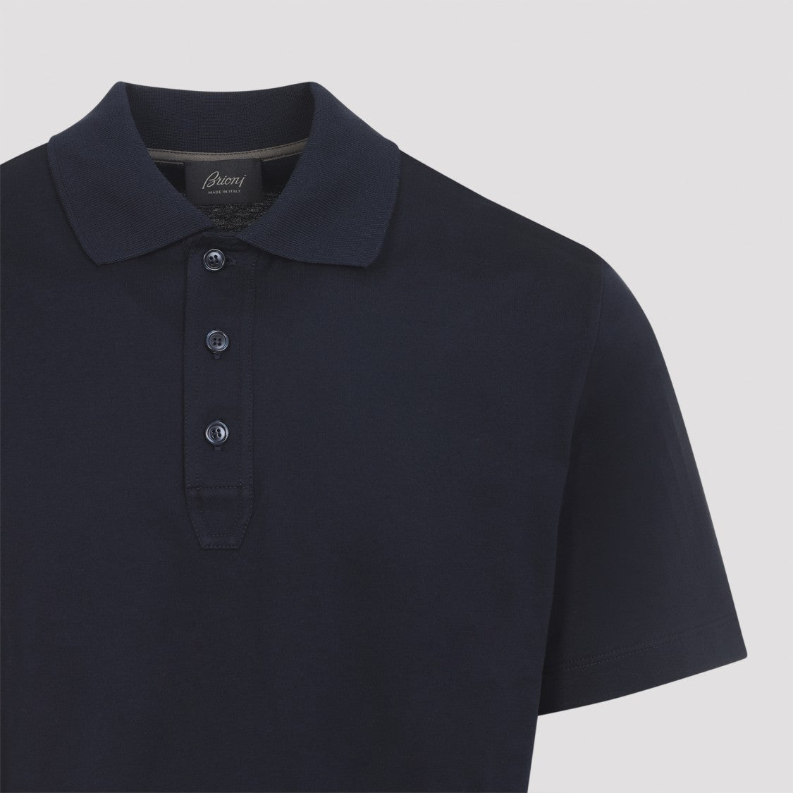 Brioni Blue Cotton Polo