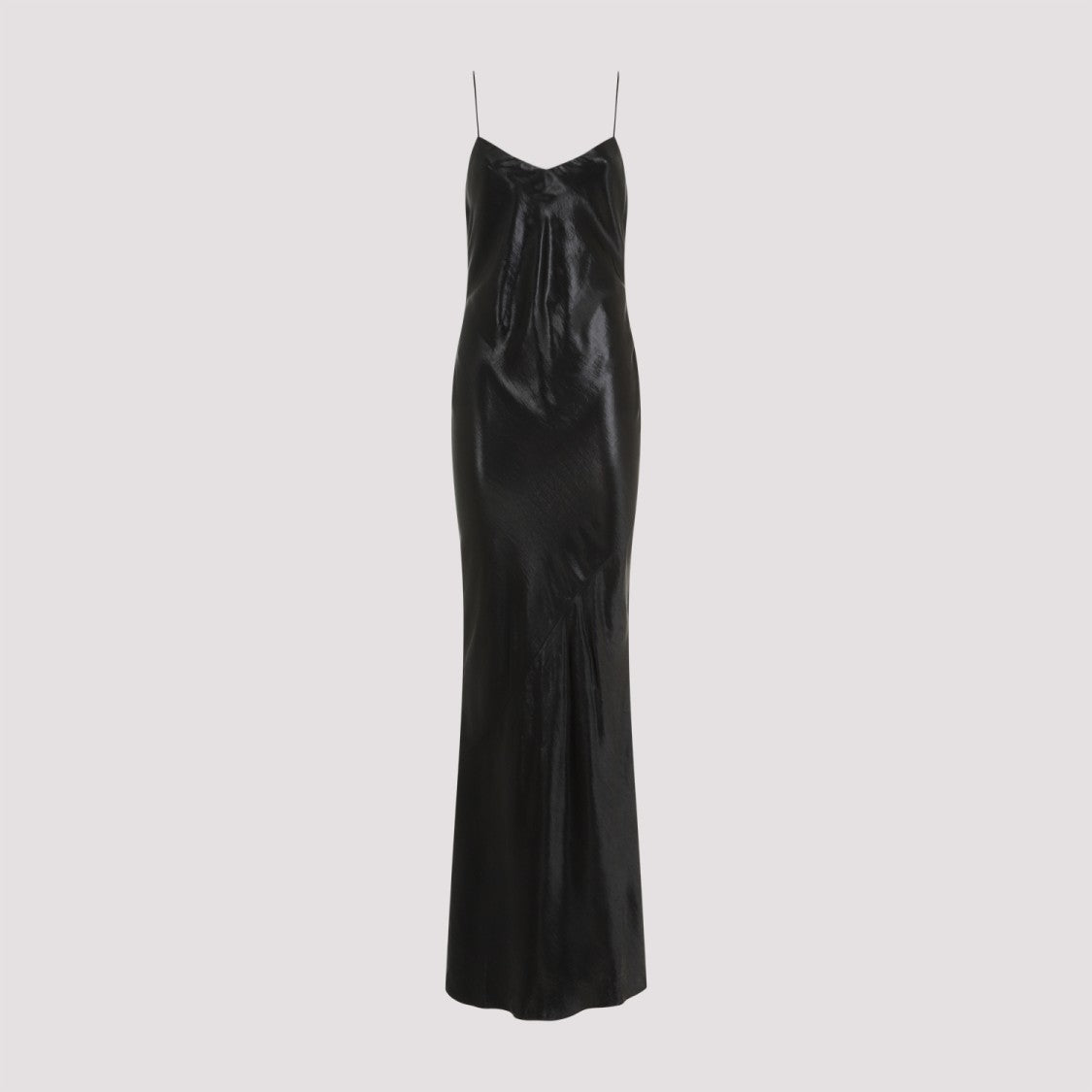 Saint Laurent Black Acetate Long Dress