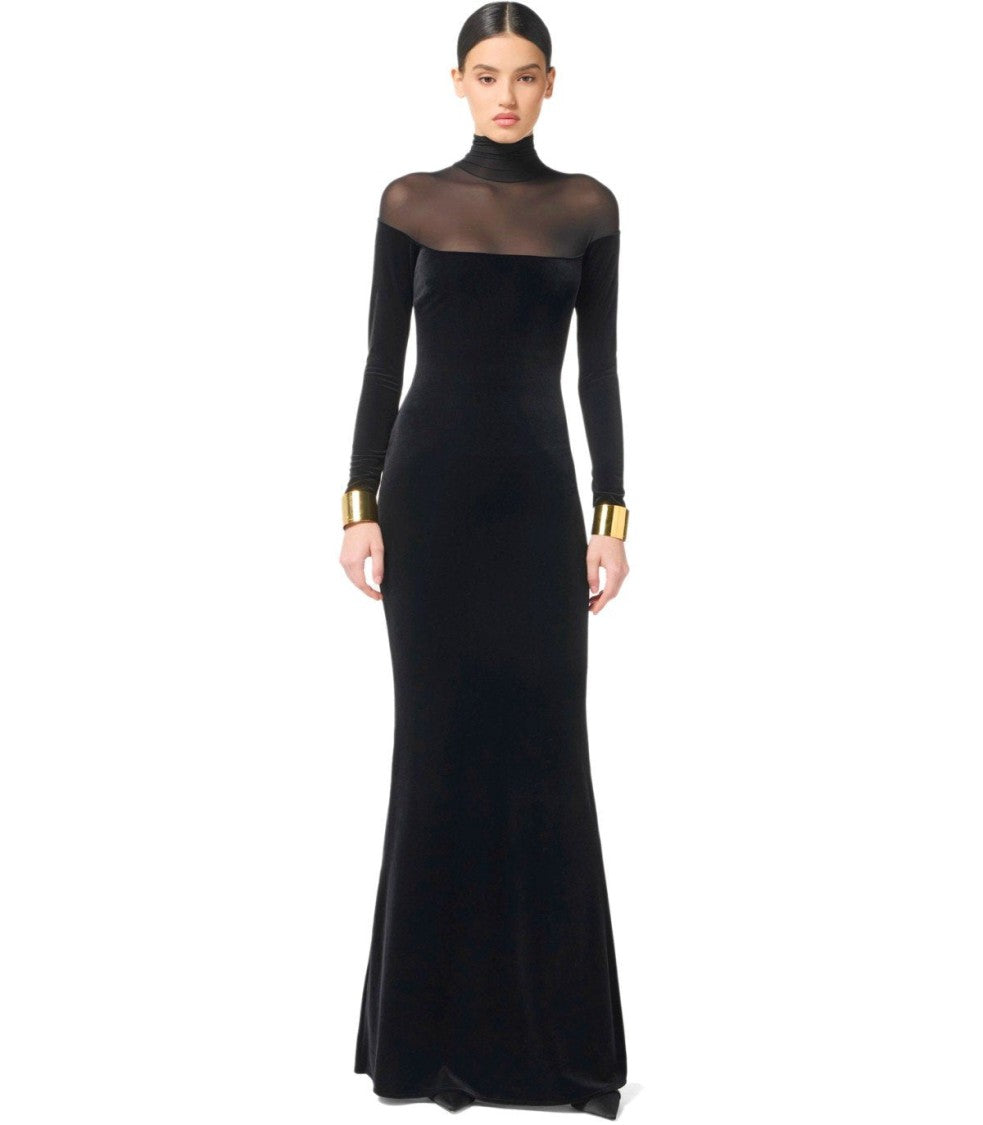 Elisabetta Franchi Black Red Carpet Dress