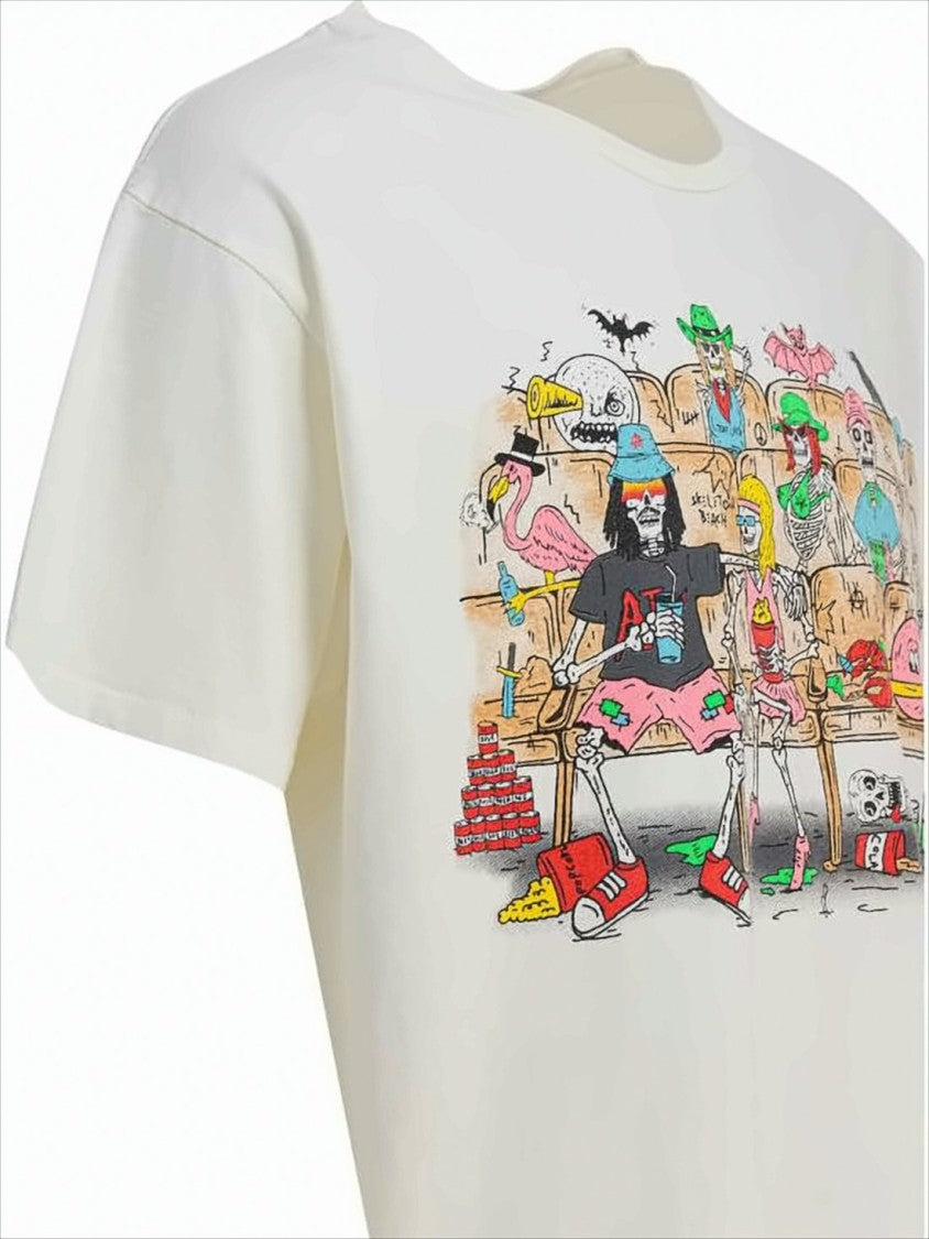 Gallery Dept. Relaxed-Fit Graphic Print T-Shirt With Theater Characters