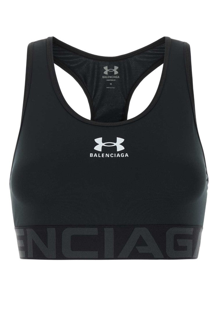 Balenciaga Black Tech Jersey Bra
