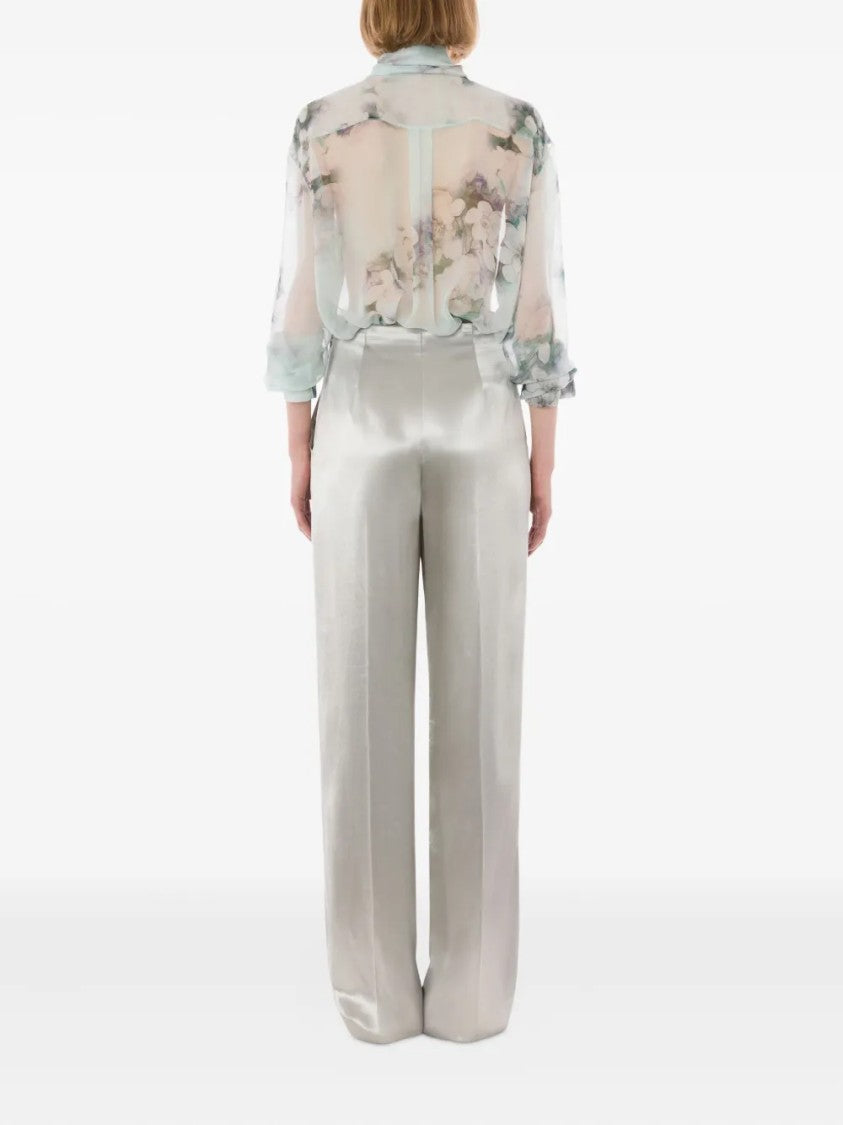 Alberta Ferretti Classic Tailored Shirt With Structured Collar