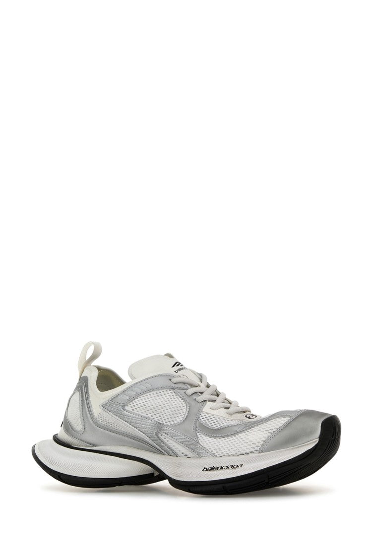 Balenciaga White Mesh And Rubber Circuit Sneakers