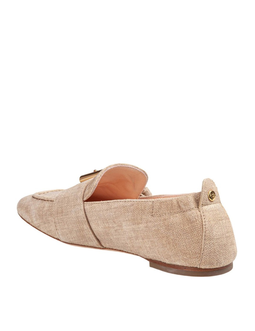 Agl Mayan Leather Moccasin With Decorative Buckle