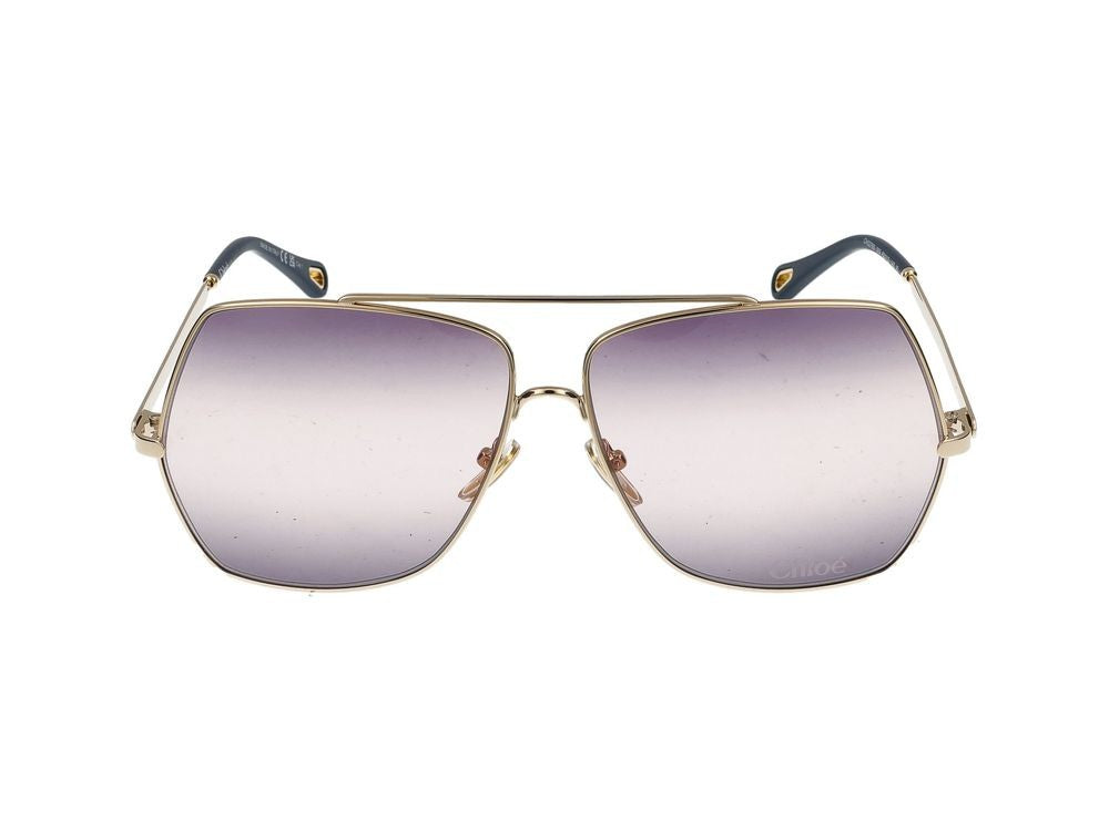 Chloé Sunglasses Ch0278s 005 Gold Gold Violet 62/12/140