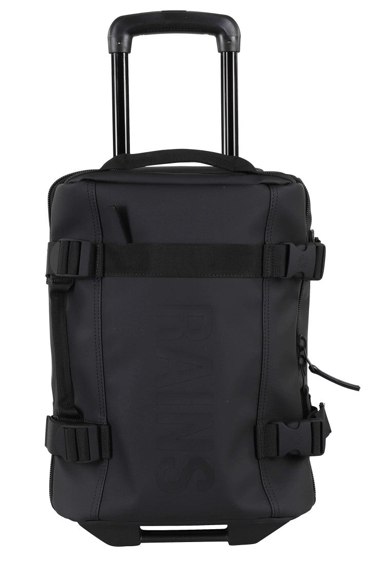 Rains Black Texel Cabin Mini Side Compression Straps Trolley