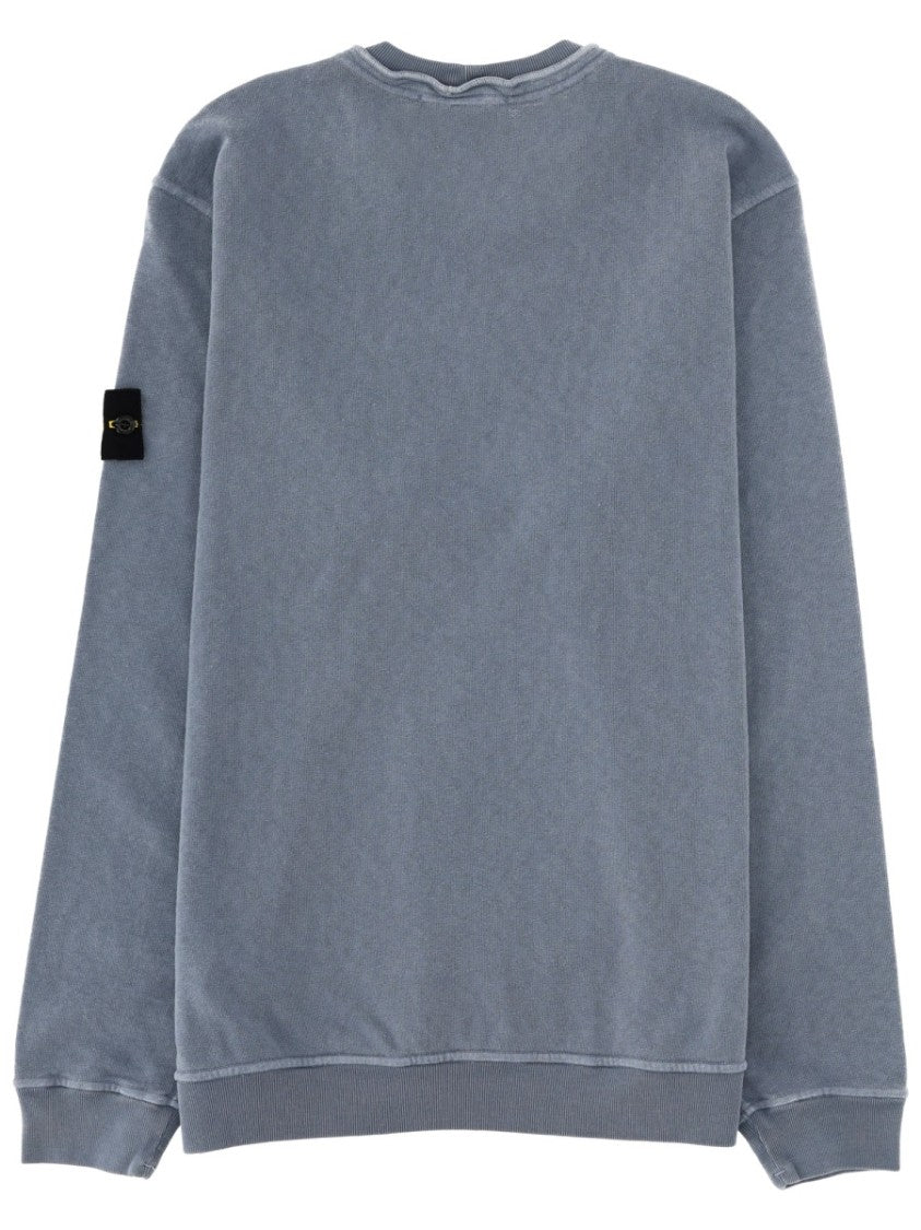 Stone Island Upper Sleeve Patch Cotton Sweatshirt