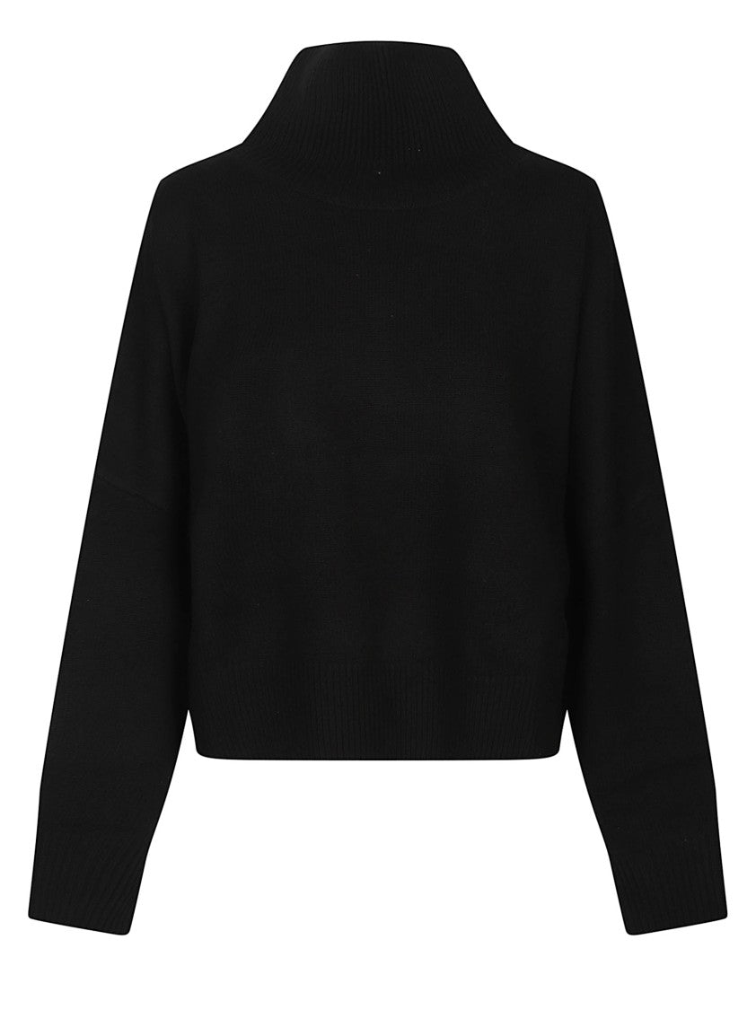 Loulou De Saison Luke Cropped Wool-Cashmere Turtleneck Sweater