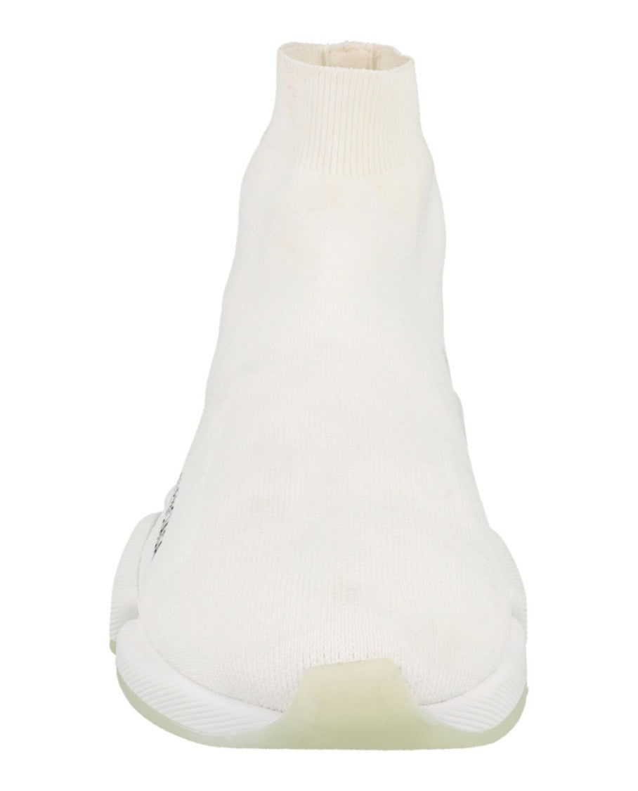 Balenciaga Sock-Style Knit Sneakers With Ribbed Detail
